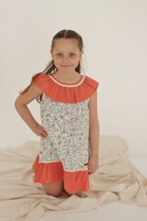 Vestido combinado Orange