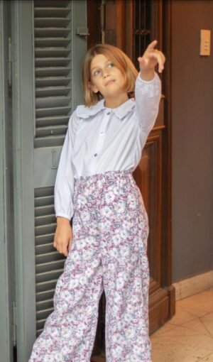 pant viyela oxford estampado Pantalon Ana