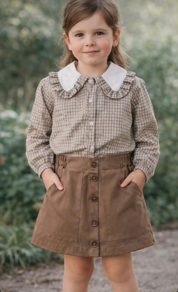 camisa  sabel cuadrille combinada