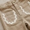 pantalon picot beige
