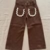 pantalon picot chocolate