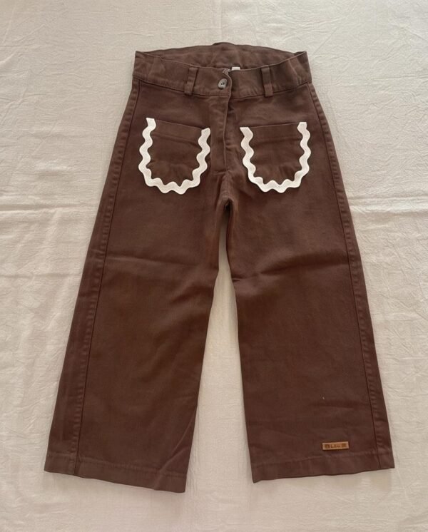 pantalon picot chocolate
