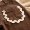 pantalon picot chocolate