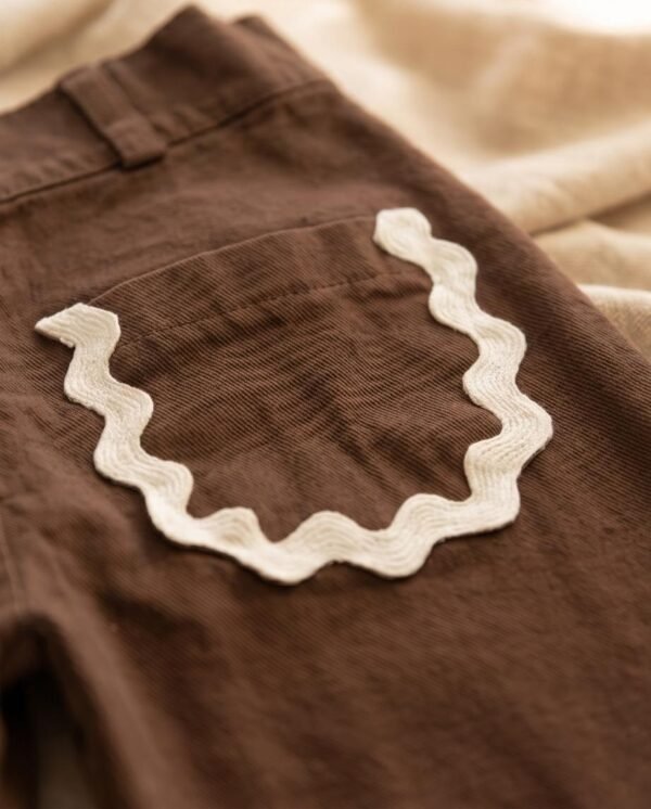 pantalon picot chocolate