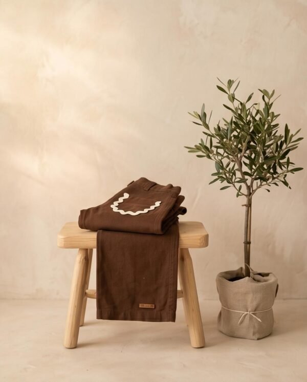 pantalon picot chocolate