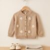 saco Margaritas beige bordado